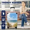 MuchoWow® Koffer Handgepäck Trolley Rollkoffer Kleine Produktbild-Vorschau 2