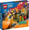 The image shows the packaging of a LEGO City Stunt Park set, featuring a stunt motorcycle and a spider-themed obstacle. Podgląd zdjęcia produktu