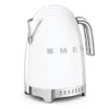 A white SMEG electric kettle with silver accents against a white background. Náhled obrázku produktu