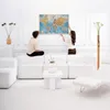 Hochwertige Canvas Weltkarte mit Kork-Pinnwand - 120x80 cm Produktbild-Vorschau 2