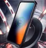 A smartphone case is shown on a wireless charger, with a charging indicator on the phone screen. Produktbild-Vorschau