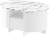 Design Couchtisch HCL-111 Oval Schublade Hochglanz Produktbild-Vorschau 1