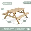 holz4home® Outdoor Picknickbank 140 cm I Sitzgruppe Aussen Produktbild-Vorschau 7