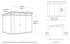 KETER Pent Signature Gartenhaus 9X7 279 X 226 X 216 cm Produktbild-Vorschau 11