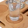 Relaxdays Couchbar, bambou, 3 coupelles en acier inoxydable Voir les images du produit 6