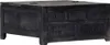 vidaXL Couchtisch Schwarz 65x65x30 cm Massivholz Mango Produktbild-Vorschau 1