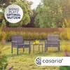 A garden setting with outdoor furniture and drinks. Produktbild-Vorschau