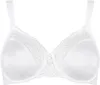 A white lace-trimmed minimizer bra is shown against a white background. Produktbild-Vorschau