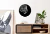 MuchoWow® Rundes Wandbild - Runde Bilder Leopard - Schwarz Produktbild-Vorschau 2