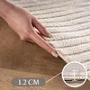 Skandinavischer Boho Teppich Wohnzimmer Einfarbig Beige und Produktbild-Vorschau 4