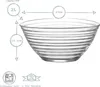 LAV Derin Servierschüsseln aus Glas – 23 cm – transparent – Produktbild-Vorschau 3