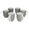 6er Set Variant Grau Kaffeebecher 350ml bunte Produktbild-Vorschau 1