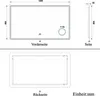 Badspiegel mit Bluetooth 140×80cm Uhr Schminkspiegel Produktbild-Vorschau 11