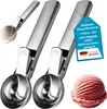 Eisportionierer 2er Set Eislöffel mit Auswerfer Eiscreme Produktbild-Vorschau 1