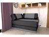 A sofa bed in a room with curtains and a shelf. Náhled obrázku produktu