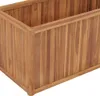 Close-up view of a wooden planter box. Náhľad obrázku produktu