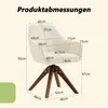 Sada dvoch otočných stoličiek do jedálne, 360 stupňov, Náhľad obrázku produktu 4