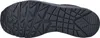 The sole of a black shoe is shown from an underneath view. Voir les images du produit