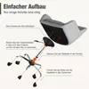 Diagram showing the assembly steps for an office chair. Produktbild-Vorschau