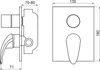 Novaservis Metalia 55 - Armatur-Unterputz, 2 Verbraucher, Produktbild-Vorschau 3