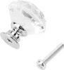 1PCS 30mm Diamond Shape Crystal Glass Pull Handle Cabinet Náhľad obrázku produktu 3