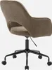 sweeek - Bürostuhl mit Rollen und Bouclé-Bezug - Taupe Produktbild-Vorschau 2