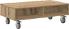 vidaXL Beistelltisch mit Rädern Artisan-Eiche 90 x 50 x 30 Produktbild-Vorschau 1