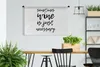 MuchoWow® Wandteppich Wandbehang Zitat vor weißem Produktbild-Vorschau 2