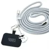 A Karl Lagerfeld phone lanyard with a charm and a phone attachment. Anteprima dell’immagine prodotto