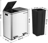 SONGMICS Mülltrenner 2 x 30,0 l silber Produktbild-Vorschau 27
