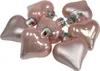 Christbaumschmuck Herzen 4cm Glas 12 Stück - Puderrosa Produktbild-Vorschau 3