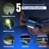 Lampada frontale H12 ricaricabile, 1200 lumen, LED a luce Anteprima dell’immagine prodotto 5