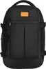 A black backpack is shown against a white background. Produktbild-Vorschau