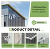 Metalen tuinschuur 242 × 120 × 192 cm, tuinhuisje met 3 Productafbeelding-voorbeeld 7