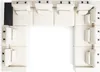 Textil U-Form Sofas Wohnzimmer Design Wohnlandschaft Produktbild-Vorschau 1