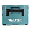A teal colored storage case with a black handle and the Makita logo on the front. Produktbild-Vorschau