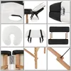 Table de massage 2 zones en bois blanc/noir Banc de Voir les images du produit 3