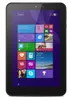 A black HP Pro Tablet 408 G1 is displayed front-on, showcasing its Windows 8 interface. Produktbild-Vorschau
