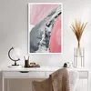 Poster - Poster ohne Rahmen - Rosa Grau Farbe - 61x91,5 cm Produktbild-Vorschau 5