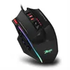 A black gaming mouse with RGB lighting is shown against a white background. Produktbild-Vorschau
