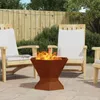 vidaXL Feuerstelle Rostoptik 50 x 50 x 40 cm Produktbild-Vorschau 2