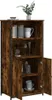 vidaXL Highboard smoke oak 62x36x121,5 cm odvodený drevený Náhľad obrázku produktu 4