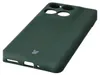 A dark green phone case shown from a diagonal angle on a white background. Produktbild-Vorschau