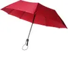 Sturmfester Regenschirm, Rot ,Taschenschirm Produktbild-Vorschau 1