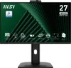 A marketing image of an MSI monitor, showcasing its features with icons and text. Produktbild-Vorschau