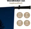 MuchoWow® Wandteppich Wandbehang Nordlicht - Schnee - Bäume Produktbild-Vorschau 3