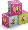 Three decorative cube-shaped boxes with horse imagery, stacked and arranged. Produktbild-Vorschau