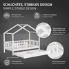 ML-Design detská posteľ domček posteľ 80x160 cm biela s 2 Náhľad obrázku produktu 3