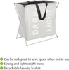 WENKO Wäsche Sammler 120L beige Korb Box faltbar Truhe Sack Produktbild-Vorschau 4