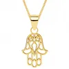 Fatima Hand Anhänger Set Goldene Hamsa Kette I Echtschmuck 45cm

 Produktbild-Vorschau